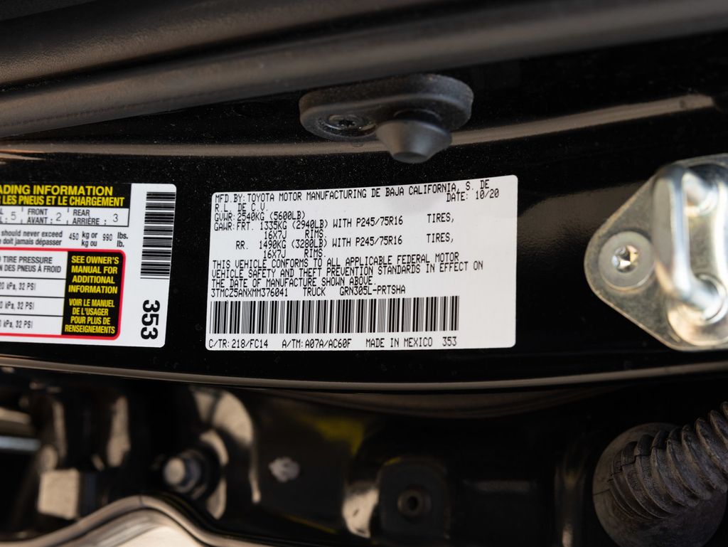 2021 Toyota Tacoma 4WD BLACK OUT PACKAGE, TERRA GRAPPLERS - 22930254 - 67