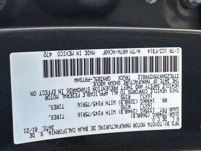 2021 Toyota Tacoma 4WD SR Double Cab 5' Bed V6 Automatic - 23050929 - 24