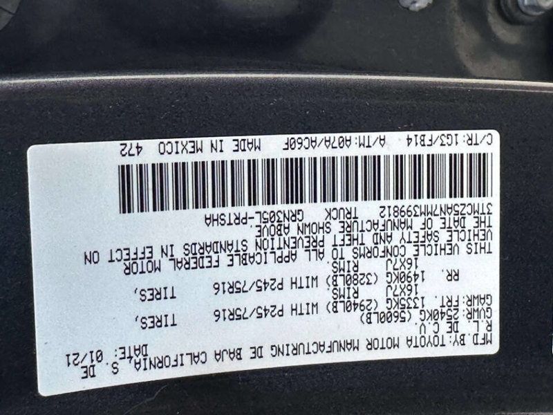 2021 Toyota Tacoma 4WD SR Double Cab 5' Bed V6 Automatic - 23050929 - 24