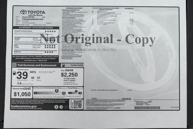 2021 Toyota Venza Limited AWD - 23026880 - 55