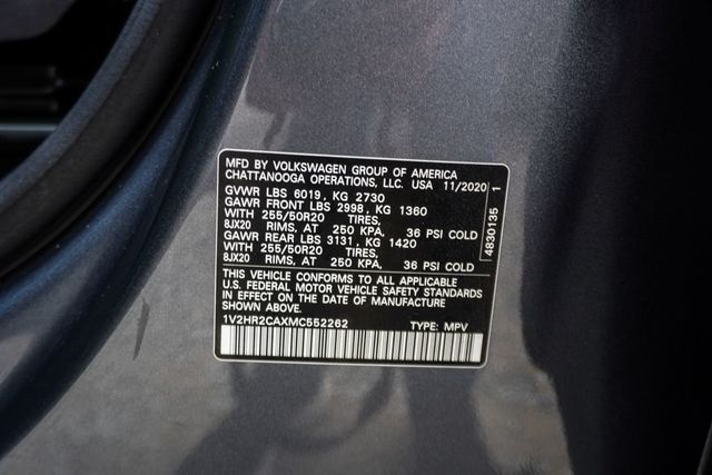 2021 Volkswagen Atlas 2021.5 3.6L V6 SE w/Technology 4MOTION - 23043619 - 34