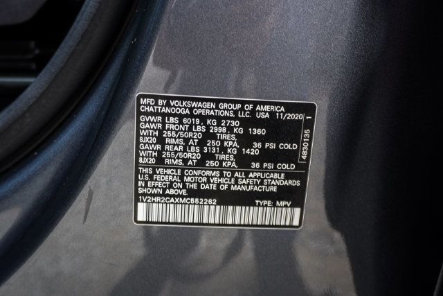 2021 Volkswagen Atlas 3.6L V6 SE w/Technology 4MOTION - 23087957 - 34