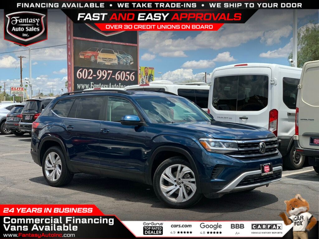 2021 Volkswagen Atlas 3.6L V6 SE w/Technology 4MOTION AWD - 22860093 - 0