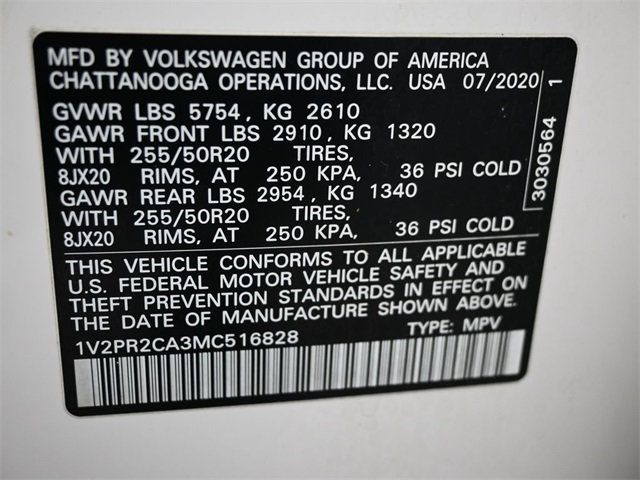 2021 Volkswagen Atlas V6 SE Technology R-Line photo 2