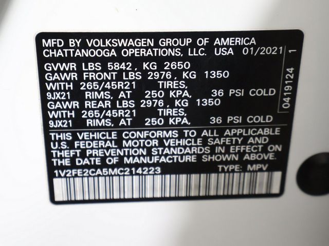2021 Volkswagen Atlas Cross Sport 3.6L V6 SEL Premium R-Line 4MOTION - 23083229 - 60