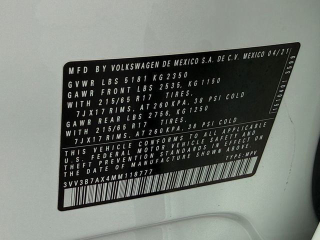 2021 Volkswagen Tiguan 2.0T SE - 22910194 - 47