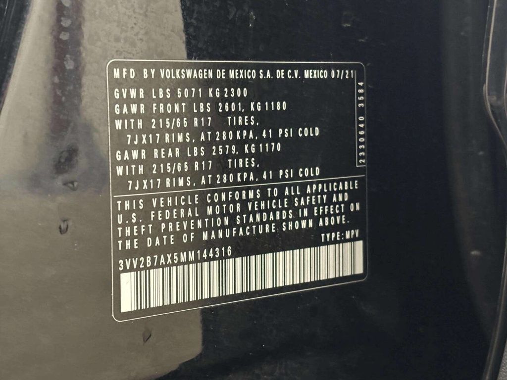 2021 Volkswagen Tiguan SE 4Motion AWD 4dr SUV - 22983761 - 35