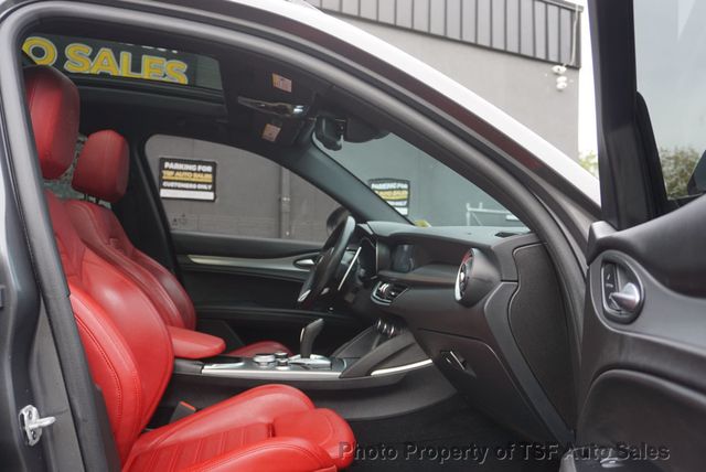 2022 Alfa Romeo Stelvio Veloce AWD RED LEATHER CARPLAY NAVIGATION PANO ROOF HEATED SEATS - 23087429 - 10