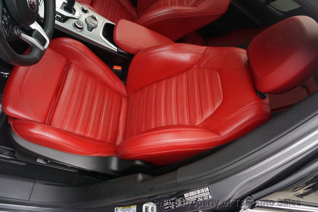 2022 Alfa Romeo Stelvio Veloce AWD RED LEATHER CARPLAY NAVIGATION PANO ROOF HEATED SEATS - 23087429 - 11