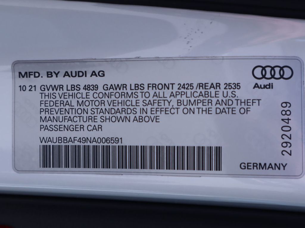 2022 Audi A4 Sedan Premium Plus 40 TFSI quattro - 21173765 - 35