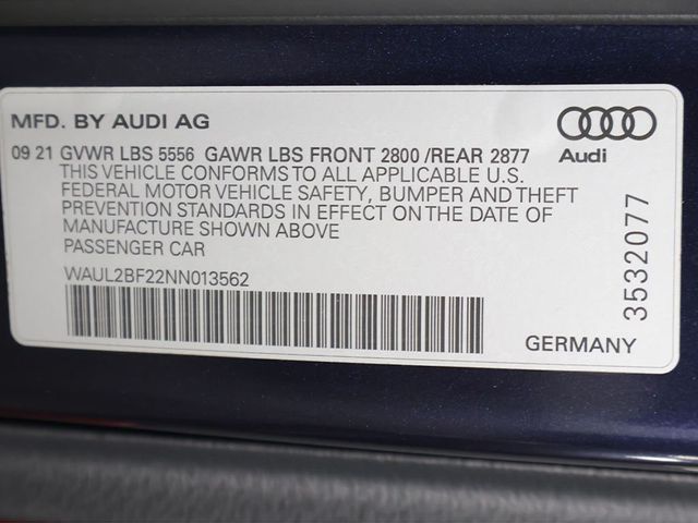 2022 Audi A6 3.0T Premium Plus - 23047505 - 55