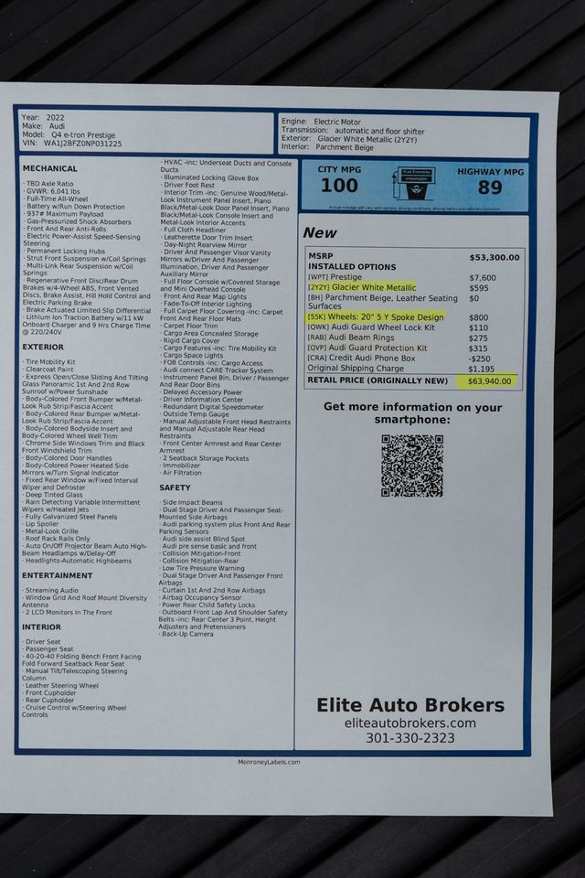 2022 Audi Q4 e-tron Prestige 50 quattro - 22929316 - 54