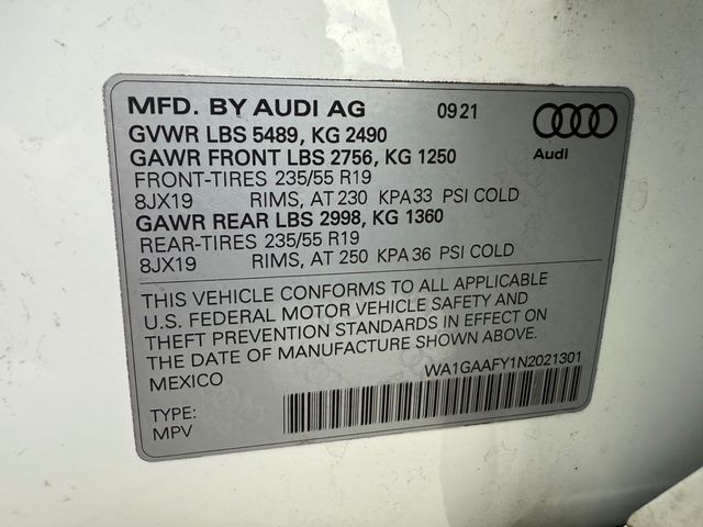 2022 Audi Q5 S line Premium 45 TFSI quattro - 22913077 - 19