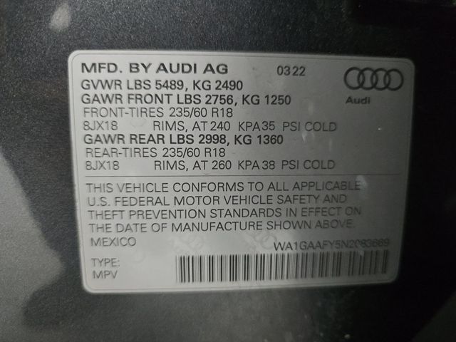 2022 Audi Q5 S line Premium 45 TFSI quattro - 23080529 - 12