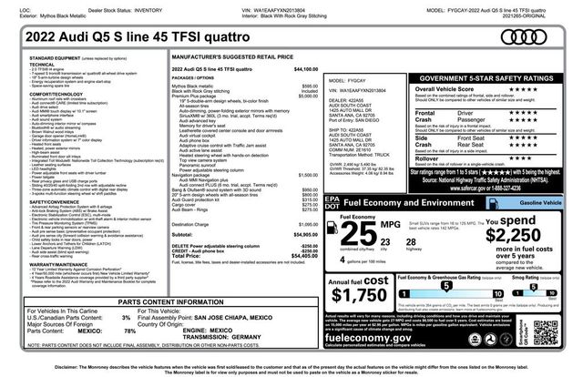 2022 Audi Q5 S line Premium Plus 45 TFSI quattro - 23039981 - 51