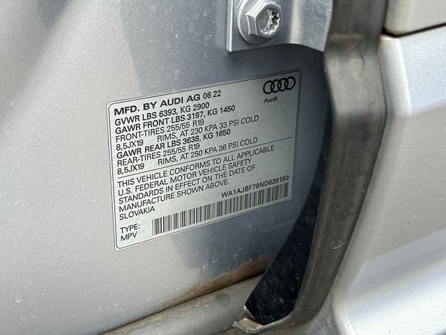 2022 Audi Q7 Premium 45 TFSI quattro - 22939112 - 22