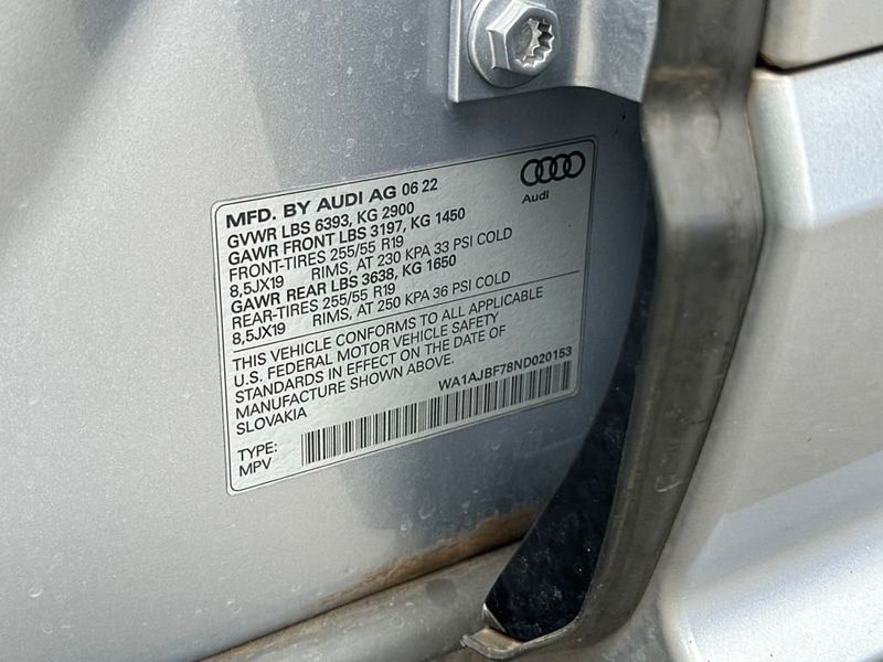 2022 Audi Q7 Premium 45 TFSI quattro - 22939112 - 22