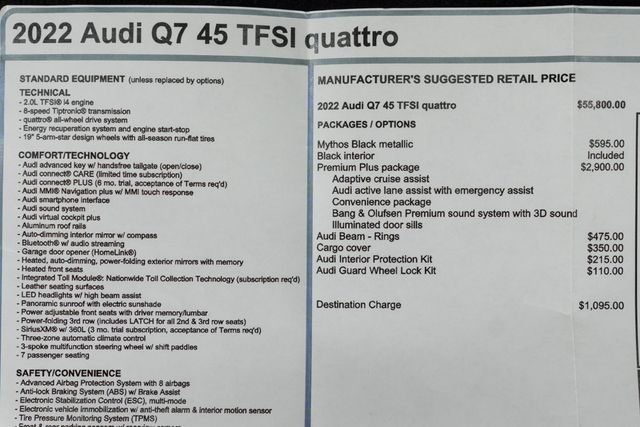 2022 Audi Q7 Premium Plus 45 TFSI quattro - 22738801 - 60