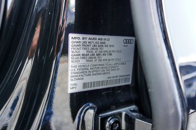 2022 Audi Q8 Premium Plus 55 TFSI quattro - 23039196 - 38