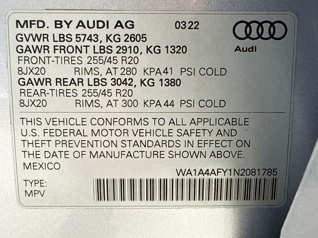 2022 Audi SQ5 Premium - 23055091 - 25