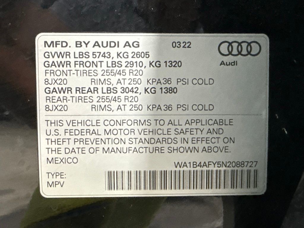 2022 Audi SQ5 Premium Plus 3.0 TFSI quattro - 23072756 - 36