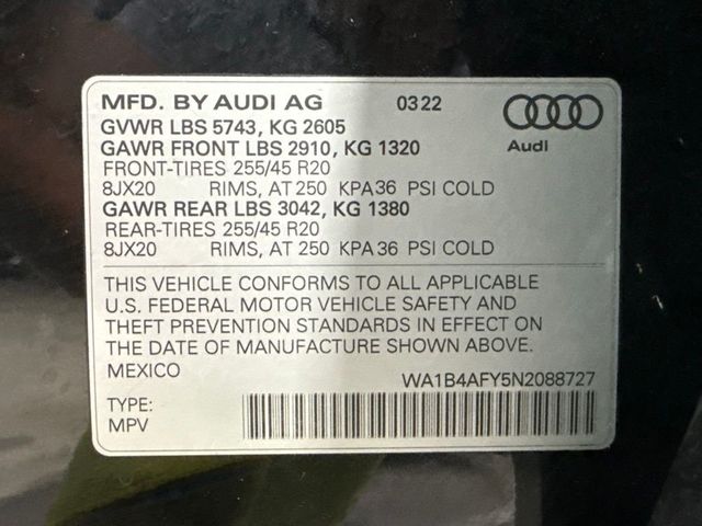 2022 Audi SQ5 Premium Plus 3.0 TFSI quattro - 23072756 - 36