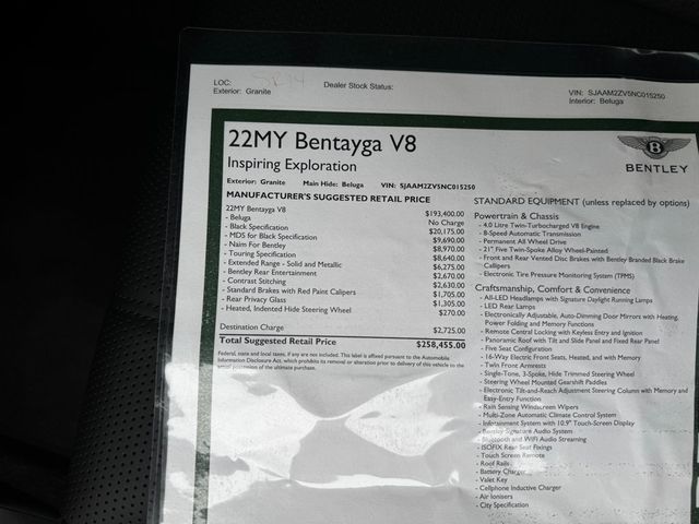 2022 Bentley Bentayga V8 AWD - 22969431 - 12