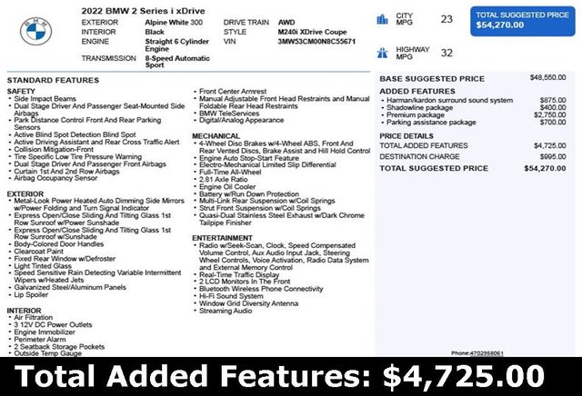 2022 BMW 2 Series M240i xDrive - 22940353 - 2