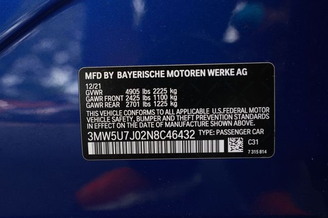 2022 BMW 3 Series M340i Sedan - 23022689 - 37