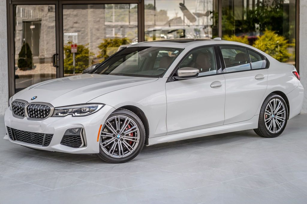 2022 BMW 3 Series M340i xDRIVE - WHITE ON RED - NAV - CARPLAY - SUPER CLEAN  - 22879103 - 1