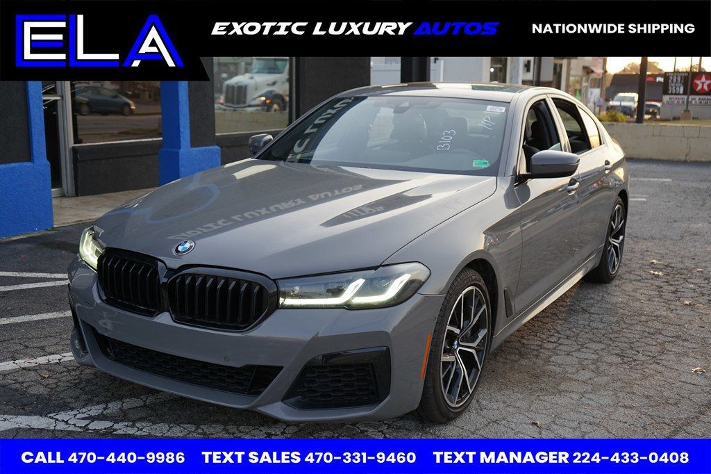2022 BMW 5 Series COMFORT PAK! M PAK! UPGRADED DIAMOND CUT LEATHER INTERIOR! CLEAN - 22948866 - 24