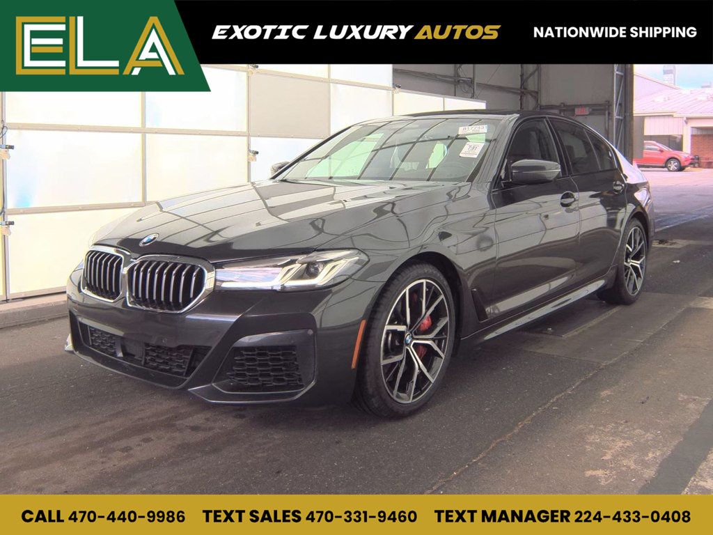 2022 BMW 5 Series  Executive Package! BIG RED BRAKES! M PAK! CLEAN #ELA ONLY! - 22973129 - 0