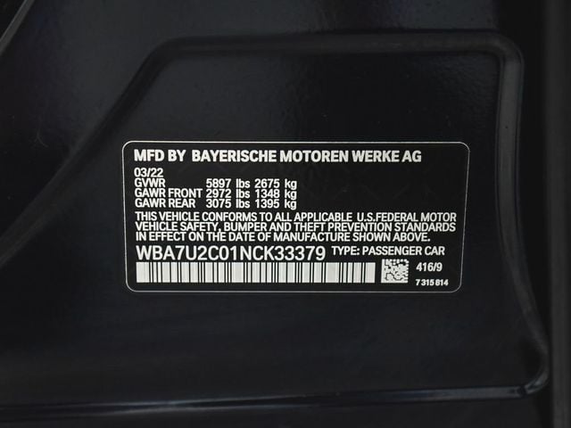 2022 BMW 7 Series 750i xDrive - 23050633 - 10