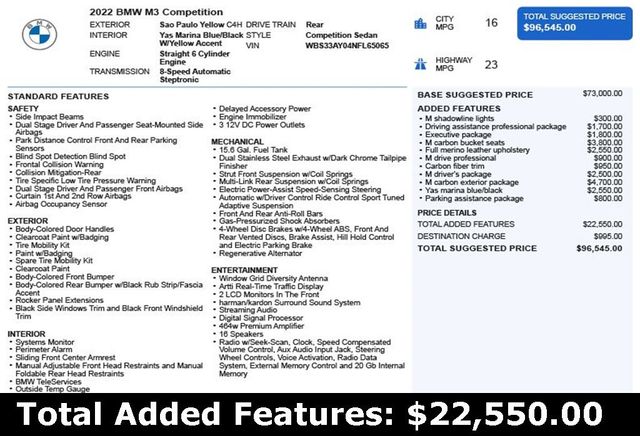 2022 BMW M3 Competition - 22904617 - 2