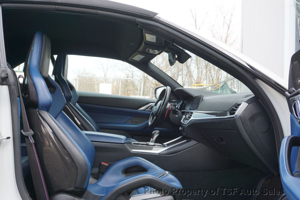 2022 BMW M4 Competition xDrive Convertible FROZEN WHITE BLUE CARBON BUCKETS  - 22985548 - 14