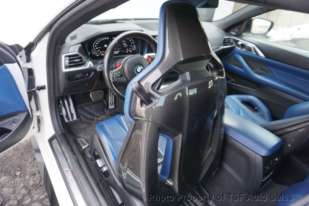 2022 BMW M4 Competition xDrive Convertible FROZEN WHITE BLUE CARBON BUCKETS  - 22985548 - 16