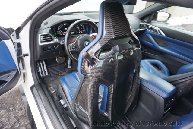 2022 BMW M4 Competition xDrive Convertible FROZEN WHITE BLUE CARBON BUCKETS  - 22985548 - 16