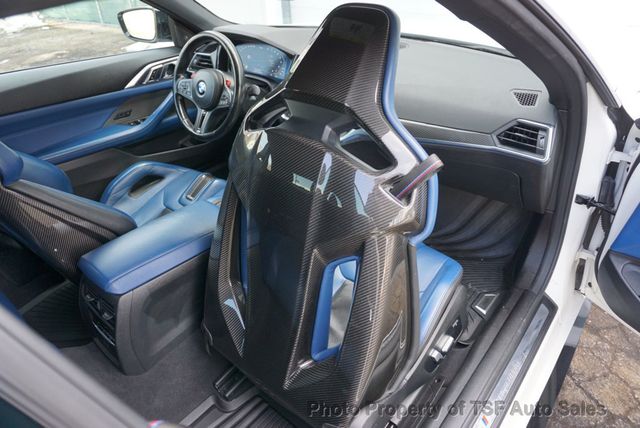 2022 BMW M4 Competition xDrive Convertible FROZEN WHITE BLUE CARBON BUCKETS  - 22985548 - 17