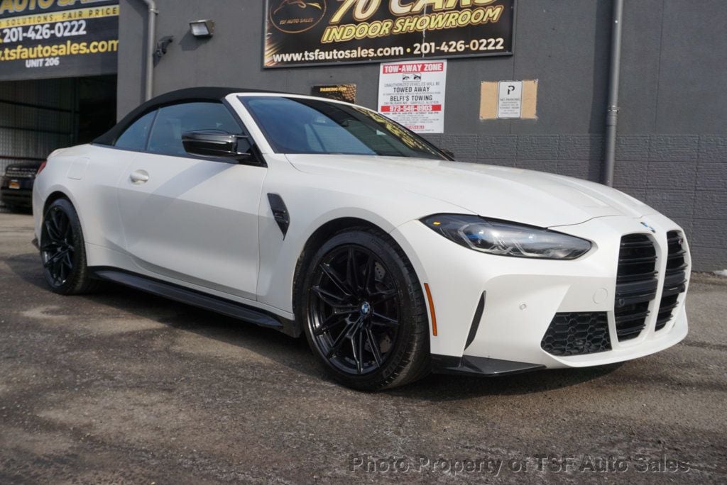 2022 BMW M4 Competition xDrive Convertible FROZEN WHITE BLUE CARBON BUCKETS  - 22985548 - 1