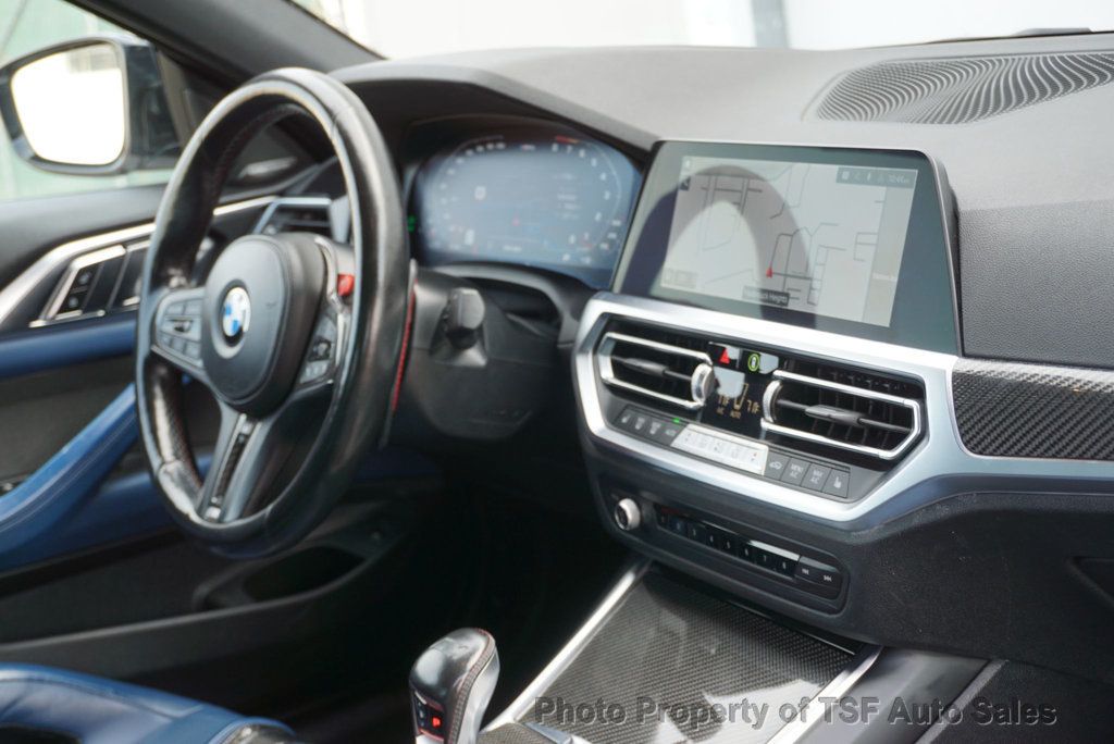 2022 BMW M4 Competition xDrive Convertible FROZEN WHITE BLUE CARBON BUCKETS  - 22985548 - 21