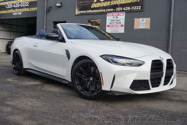 2022 BMW M4 Competition xDrive Convertible FROZEN WHITE BLUE CARBON BUCKETS  - 22985548 - 2