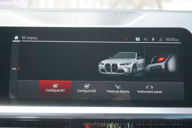 2022 BMW M4 Competition xDrive Convertible FROZEN WHITE BLUE CARBON BUCKETS  - 22985548 - 29