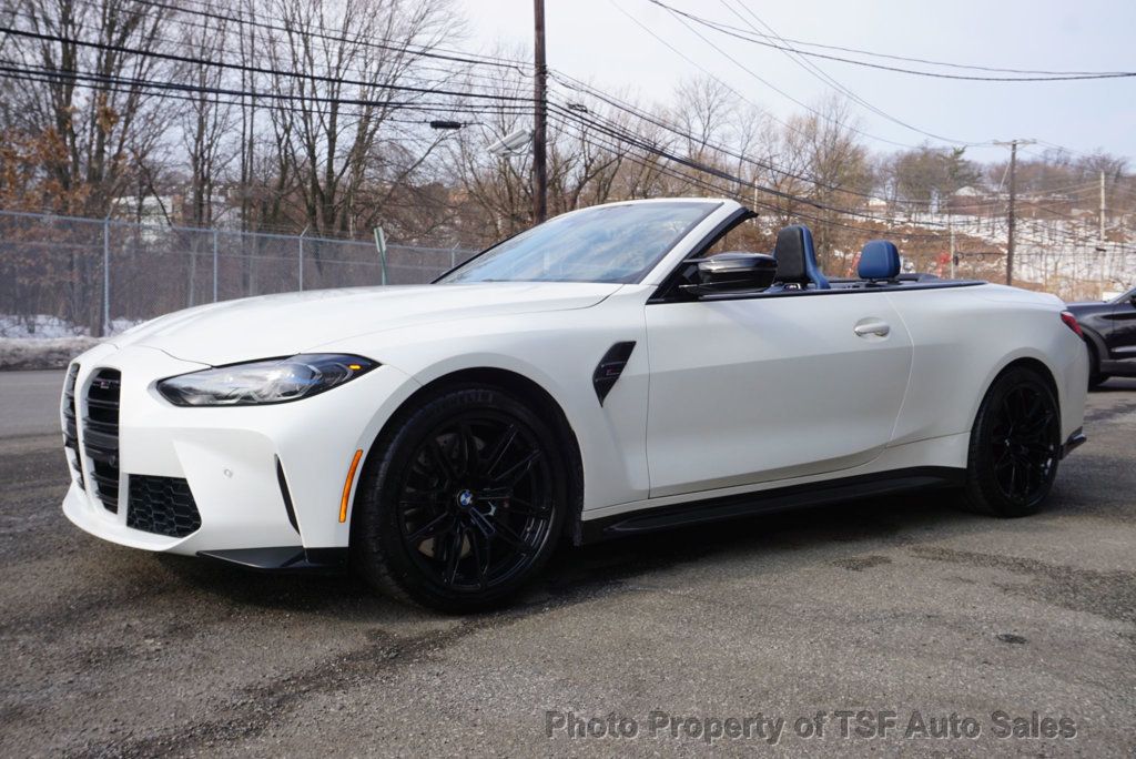 2022 BMW M4 Competition xDrive Convertible FROZEN WHITE BLUE CARBON BUCKETS  - 22985548 - 4