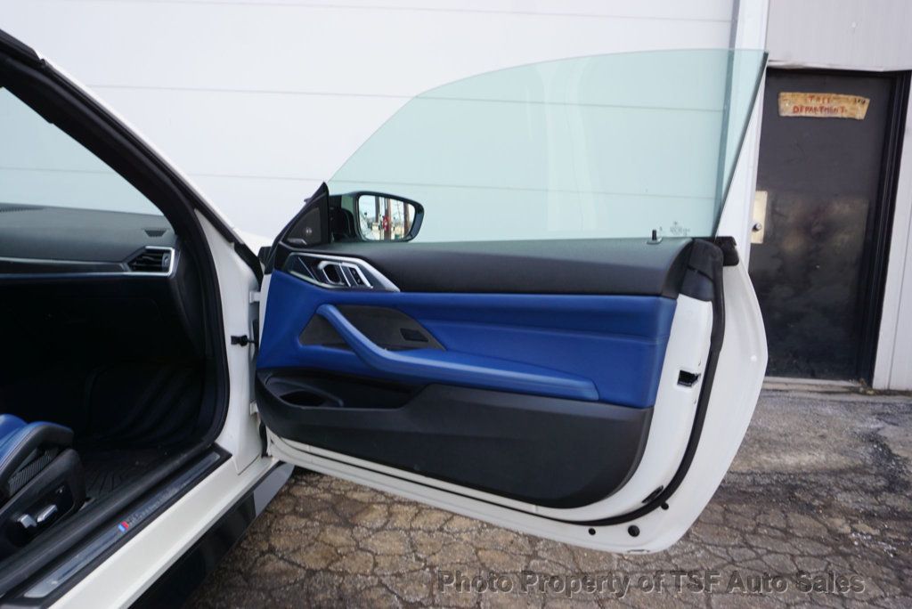 2022 BMW M4 Competition xDrive Convertible FROZEN WHITE BLUE CARBON BUCKETS  - 22985548 - 59