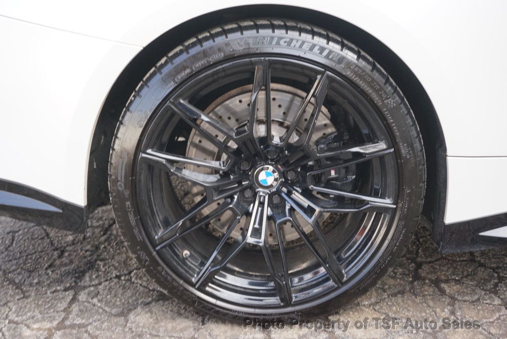 2022 BMW M4 Competition xDrive Convertible FROZEN WHITE BLUE CARBON BUCKETS  - 22985548 - 63