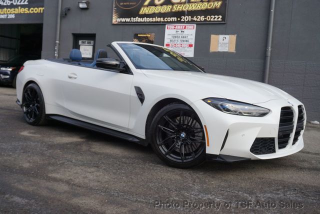 2022 BMW M4 Competition xDrive Convertible FROZEN WHITE BLUE CARBON BUCKETS  - 22985548 - 69