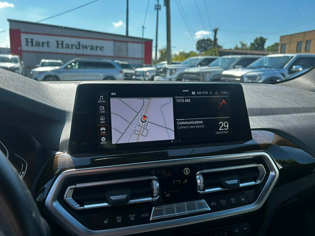 2022 BMW X3 LocalTrade/ConveniencePkg/PanoramicMoonroof/BackupCamera/NAV - 22923845 - 27