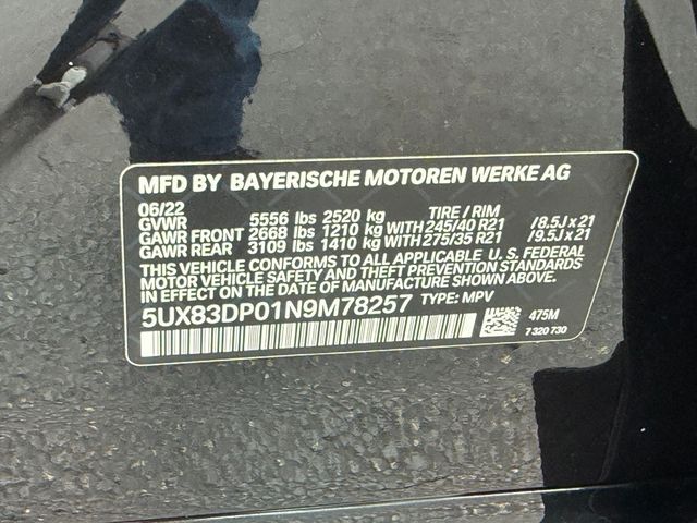 2022 BMW X3 M40i Sports Activity Vehicle - 22907325 - 50