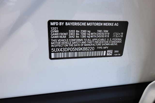 2022 BMW X3 sDrive30i Sports Activity Vehicle - 23079448 - 34