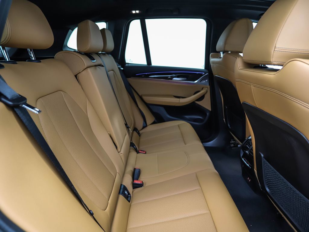 Clean Brown Back Seat Of Modern Car. Close-up Of Backseat Car With